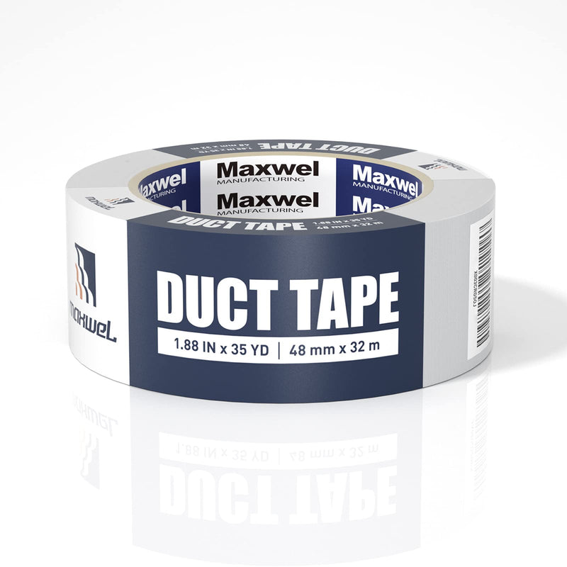 [Australia - AusPower] - Duct Tape White Heavy Duty - 1.88 in 35 Yds Waterproof No Residue Strong Adhesive Duct Tape Tearable for Indoor Outdoor Use,Multi Purpose Home Repair 