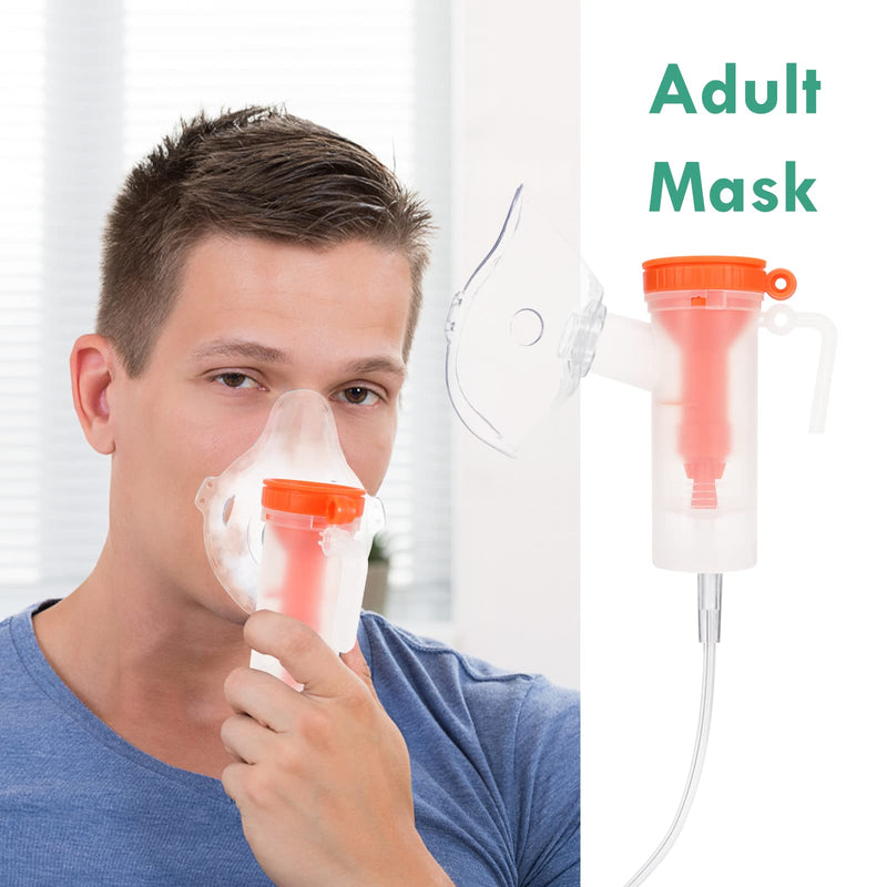 [Australia - AusPower] - CARER SPARK Accessories for Inhaler Tube and Mouthpiece Accessory Sets for Adults and Children Universal Nebuliser Set 