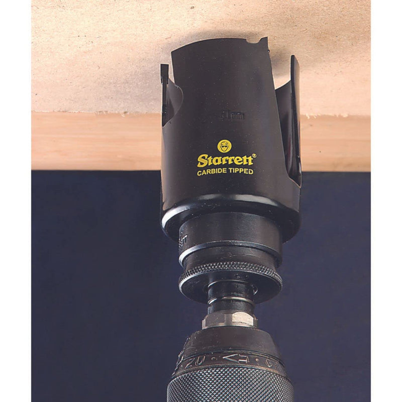 [Australia - AusPower] - Starrett Carbide Hole Saw MPH0418 Multipurpose TCT Hole Saw for Wood MDF Plastic Ceramic Wall Tile 105mm 