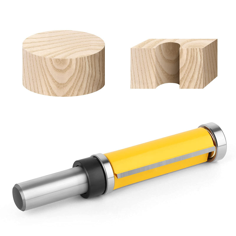 [Australia - AusPower] - 2-Inch Flush Trim Top and Bottom Bearing Router Bit 1/2-Inch Shank 1/2" Shank 2" Length 