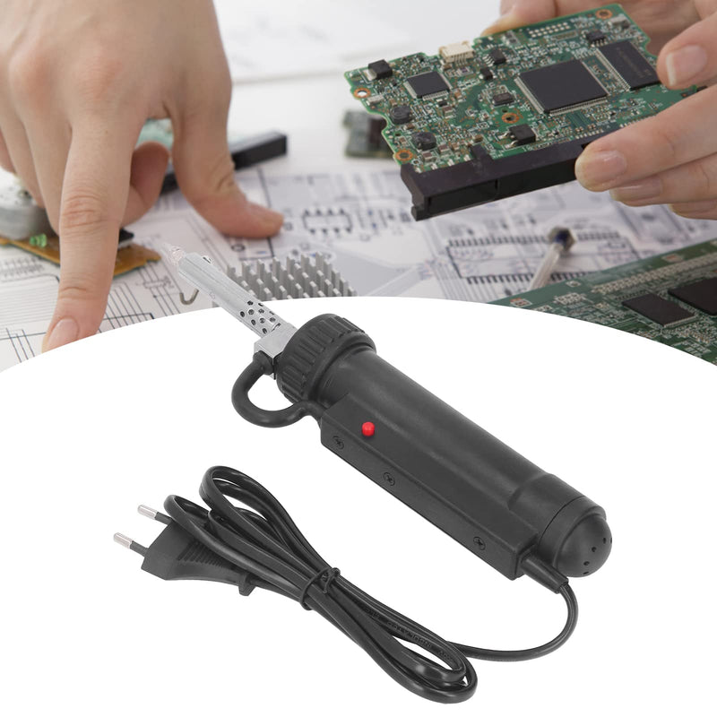 Automatic Electric Desoldering Pump Vacuum Soldering Suction Tool Portable Electric Tin Suction Gun 220V 30W Desoldering Gun Repair Soldering Removal Tool Black
