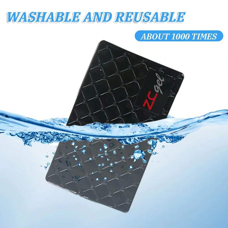 [Australia - AusPower] - Sticky Dash Pad (4 Pack), Removable and Traceless Car Dashboard Mat with Heat Resistant, Sticky Non-Slip Dashboard Gel Pad for Cell Phone, Sunglasses, Keys, Coins and More (Size: 5.9" x 3.5") middle 