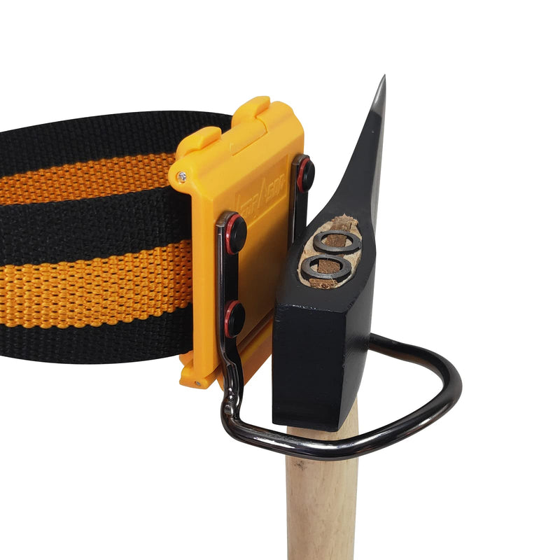 Measuring Tape Holder, Tape Measure Holster, Hammer Holder for Belt, Hammer Holster, Drill Holster, Impact Driver Holster Clip on Tool Belt. Hammer Holster in Yellow