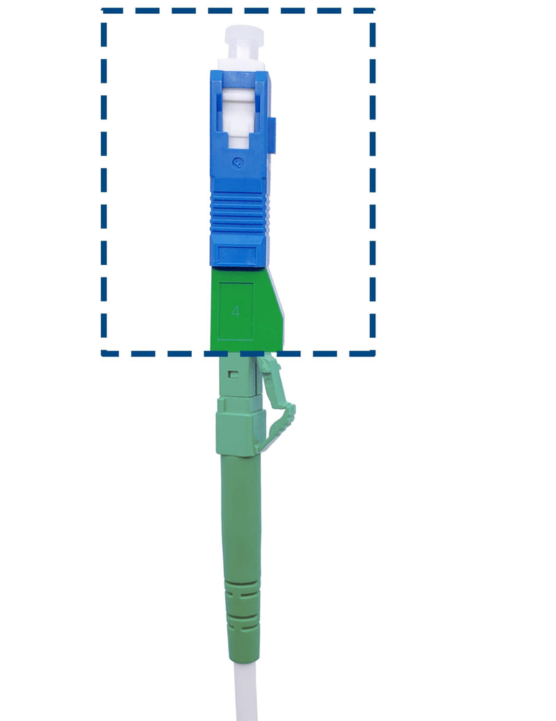 [Australia - AusPower] - Elfcam - Fiber Optic Adapter for FRITZ! Box, Singlemode Simplex LC/APC Female/Female to SC/UPC Male Male, Fibre Interface Conversion for SFP, OTDR, VFL and Multimeter, Pack of 1 LC/APC Female - SC/UPC Male 