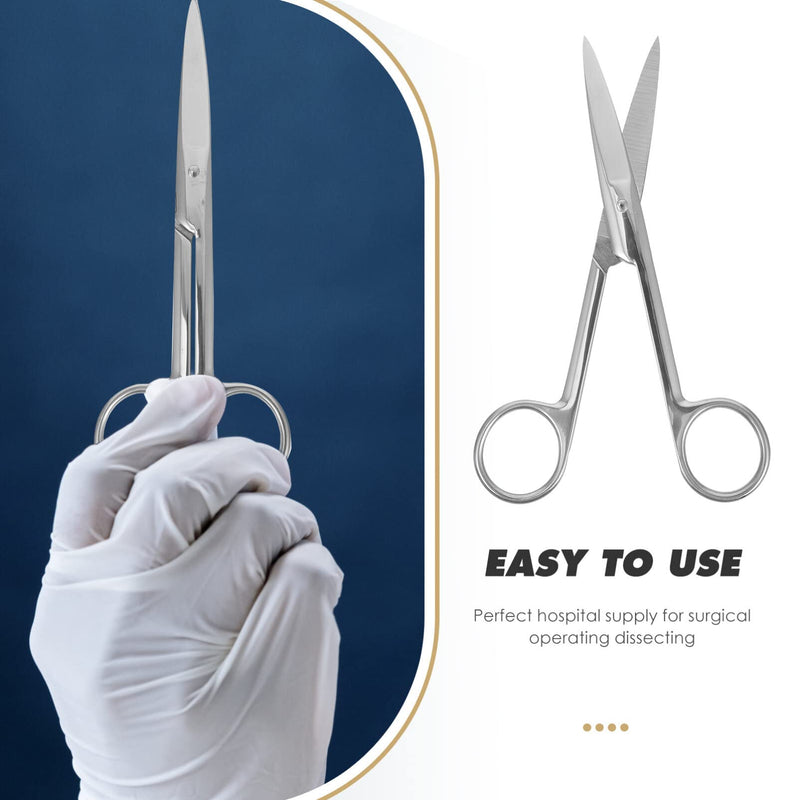 [Australia - AusPower] - UEETEK 14 CM Stainless Steel Scissors Medical Surgical Operating Dissecting Straight Scissors 