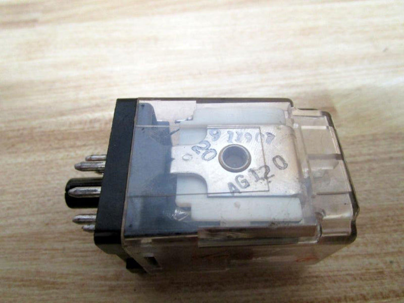 TE CONNECTIVITY/POTTER & BRUMFIELD KRPA-11AG-120 Power Relay, DPDT, 120VAC, 10A, Plug in