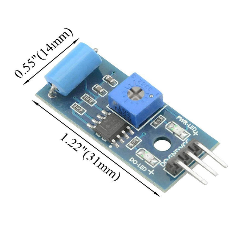 [Australia - AusPower] - SW-420 Normally Closed Vibration Sensor Module, Alarm Sensing Module, Vibration Switch 5pcs 