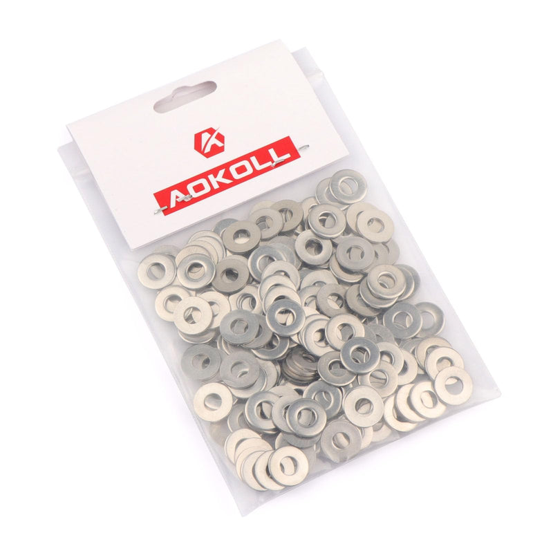 [Australia - AusPower] - 200pcs #8 x 7/16'' Washers 304 Stainless Steel Flat Washers Universal Metal Washers #8 x 7/16'' 