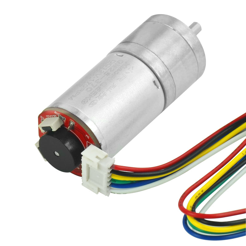 [Australia - AusPower] - 2Pcs Gear Motor with Encoder DC 12V 100RPM Gear Ratio 1:45 D Shaft Metal Encoder Gear Motor Silver for Smart car/Robot RC Model DIY Engine 