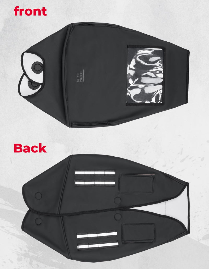 KEMIMOTO Motorcycle Fuel Tank Bag Cover Dustproof Fuel Gas Pad Cover Protector with Strong Retention Compatible with Touring Softail