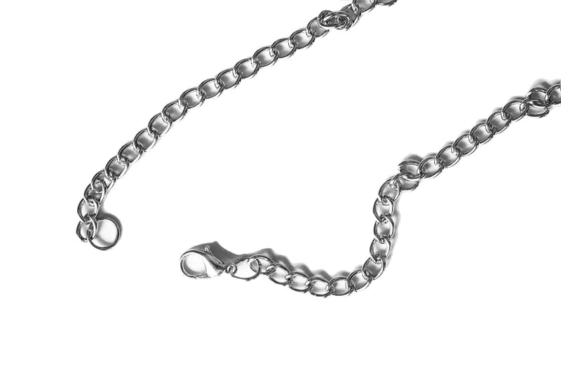 1PSC Decanter Tag - Gorgeous Silver - Cognac Decanter Tag with Adjustable Chain - Liquor Label - 2.36 x 1.57 inches 1PSC COGNAC