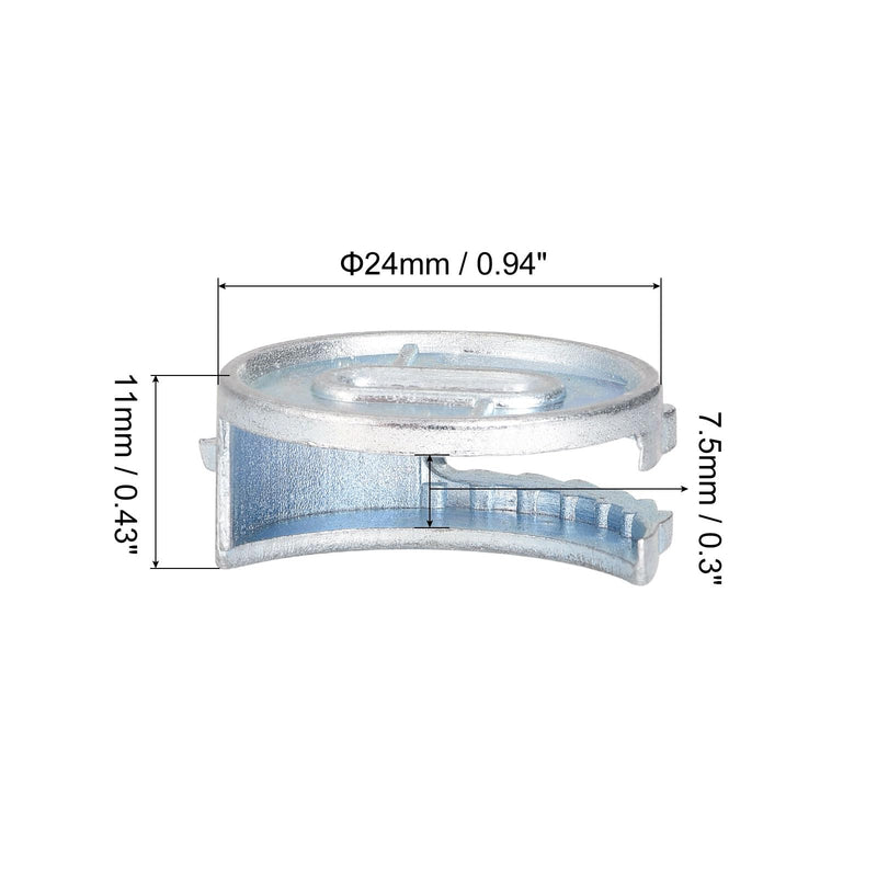 [Australia - AusPower] - HARFINGTON Cam Lock Nut for Furniture, 24pcs 24x11mm Joint Connector Locking Nuts Furniture Connecting Cam Fittings 24 