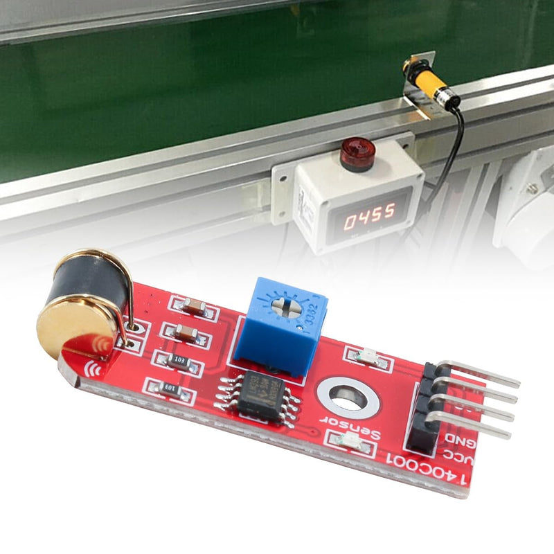 Qury 801S Vibration Sensor Module Vibration Probe Analog Output LM393 3V 5V TTL Level Signal Adjustable Sensitivity Plate