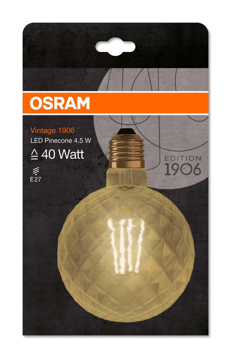 [Australia - AusPower] - Osram LED Bulb, 4.5 W, White pinecone 