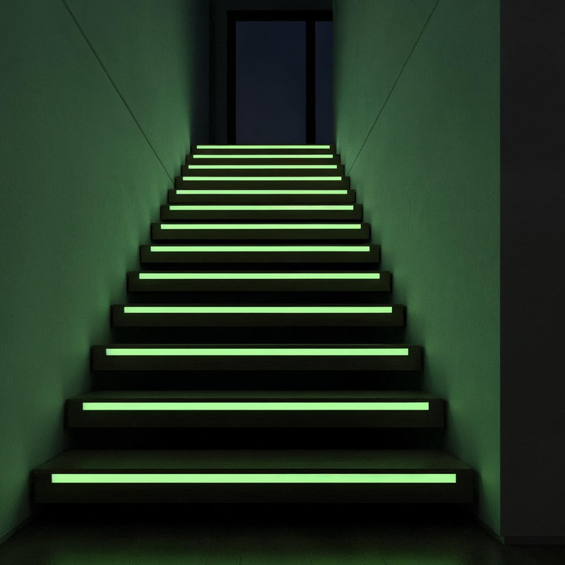 Glow in The Dark Tape High Visibility Glow Tape Fluorescent Luminous Reflective Tapes for Stage Stair Dark Areas Safety Marking, 33 Feet x 0.6 Inch
