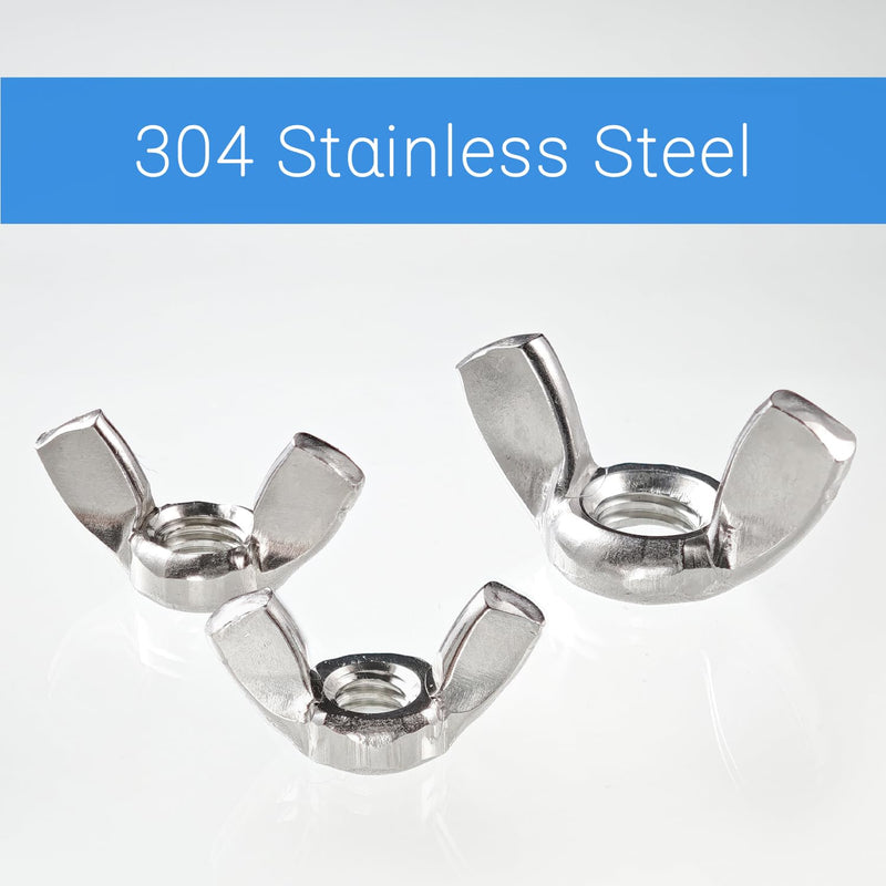 [Australia - AusPower] - 10PCS 5/16"-18 Wing Nuts,Stainless Steel 304 Butterfly Wing Nuts (5/16"-18 10PCS) 5/16"-18 10PCS 