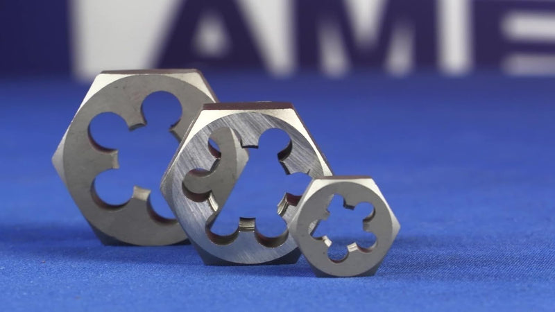 Drill America - DWTHXNPT34 3/4"-14 Carbon Steel Hex NPT Pipe Rethreading Die, DWT Series