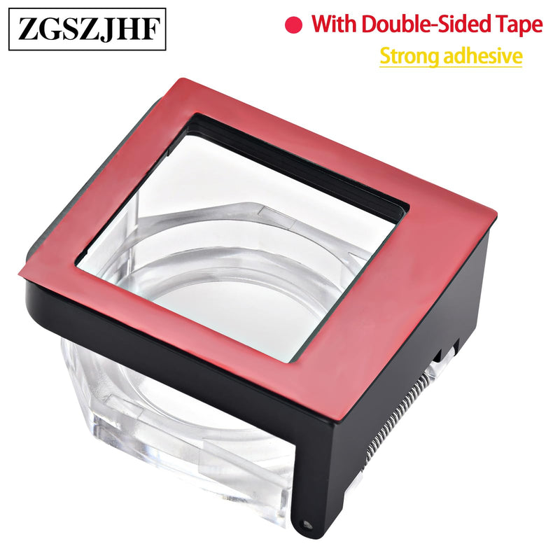 [Australia - AusPower] - 2 Pcs Power Push Button Switch Cover 39 * 34mm, Waterproof and Collision Resistant, Dustproof Safety Protector for 25 * 25mm Mounting Hole Computer PC Desktop Momentary with Spring 34*39mm Square Hole?Momentary 