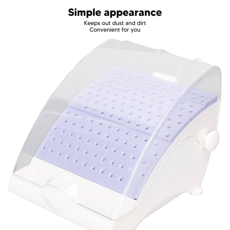 [Australia - AusPower] - Dental Burs Case, 142 Holes, High Low Speed Case, Dental Burs Cleaning Box for Dental Disinfection and Oral Care, Travel Accessories, Dustproof, Environmentally Friendly Dental Bur Holder 
