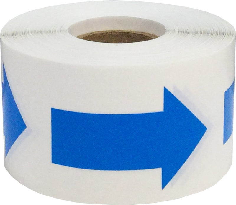 Color Coding Arrow Labels Blue for Organizing Inventory 2 x 1 Inch 500 Total Adhesive Stickers