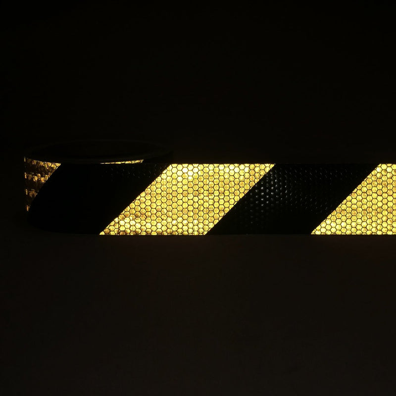 AISEY Reflective Safety Tape (Stripe Yellow/Black, 2" x30ft) 2"x30ft