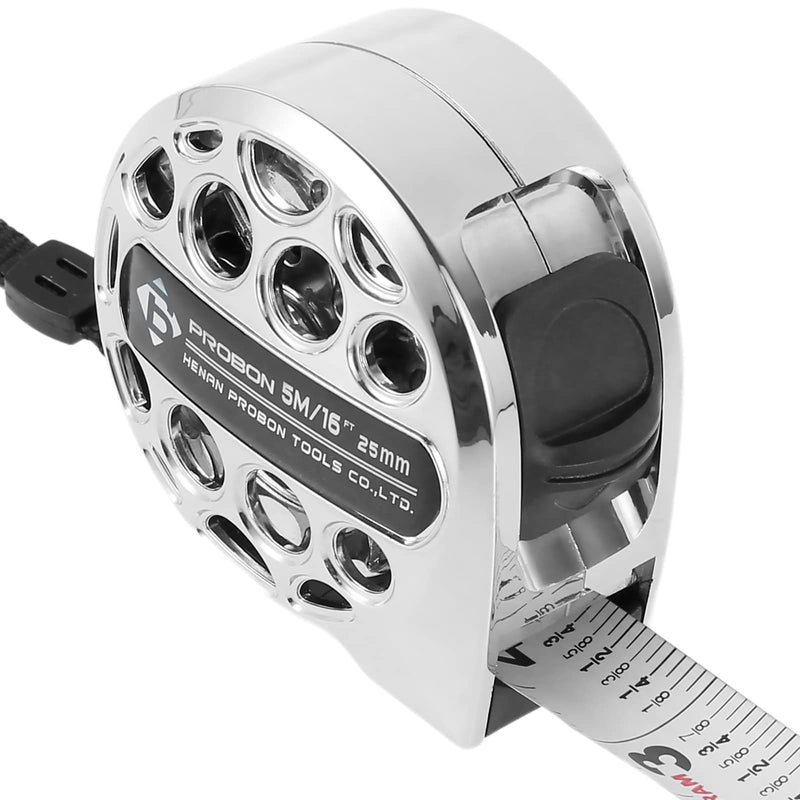 Tape Measure - 16 FT Stainless Steel Measuring Tape with Double-Sided Scale, Retractable Waterproof Tape Ruler, Adjustable Length Measuring Tape for Household Agricultural Industrial Woodworking (5 M)