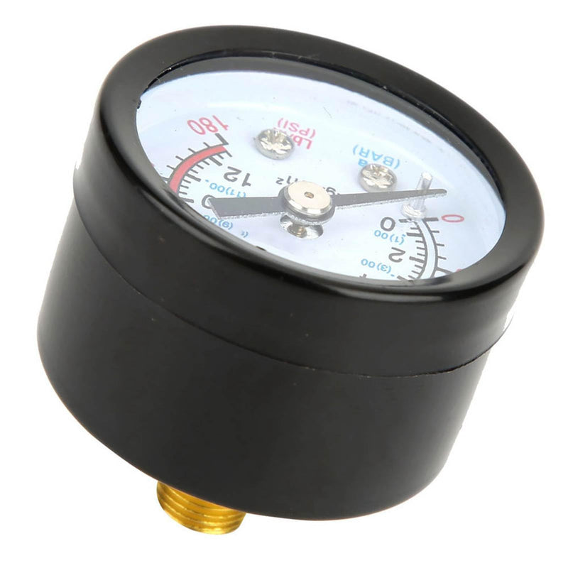 Air Compressor Pressure Gauge for Screw Piston Compressor, Pressure Gauge with 42 mm Diameter, Pressure Gauge for Air Compressors, Iron Shell Instrument
