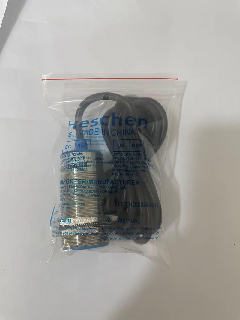[Australia - AusPower] - Heschen M30 Capacitive Proximity Sensor Switch Shield Type LJC30A3-10-Z/AY Detection 1-10mm 10-30VDC 200mA PNP Normally Closed(NC) 3 Wires 