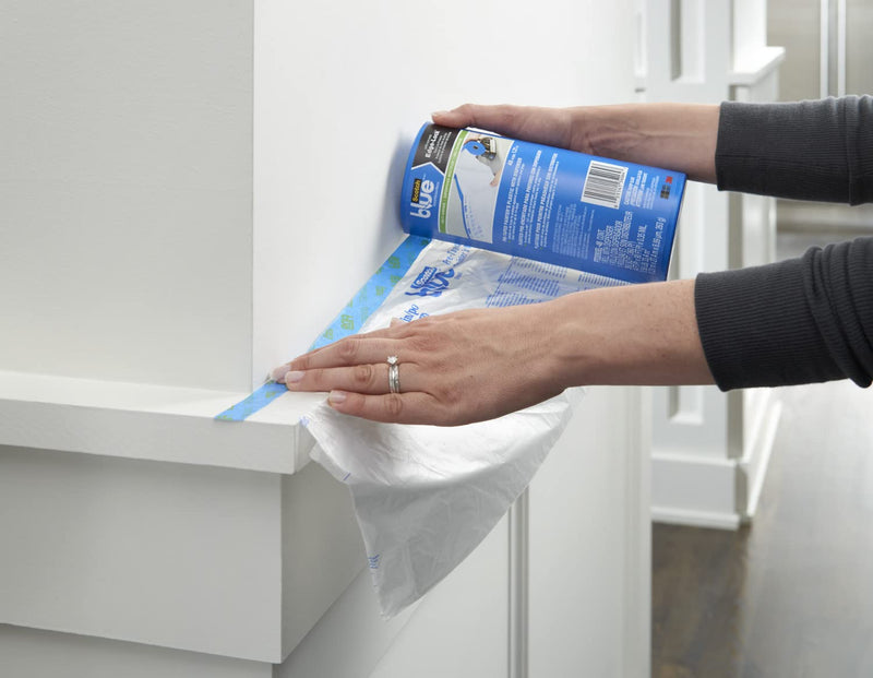 [Australia - AusPower] - ScotchBlue Pre Plastic Painters Tape with Bladed Dispenser, 24 in x 30yd, Tape & Masking Film Combined in One Product, Static Cling to Stay in One Place, No Residue Masking Tape (PTD2093EL-24-S) 24" Width With Dispenser 