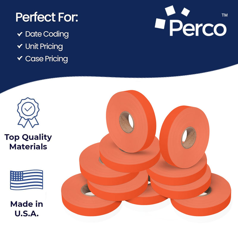 Pricing Labels for Monarch 1115 Red - 15,000 Labels w/ 10 Rolls Value Pack, 1 Sleeve - Made in USA Fluorescent Red