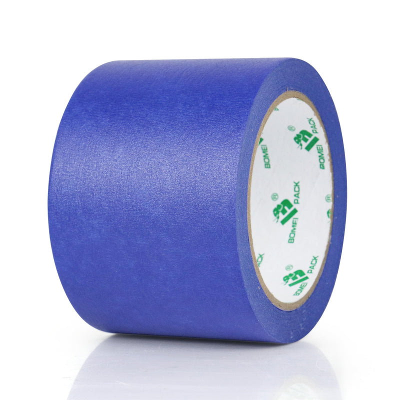 BOMEI PACK Wide Blue Painters Tape 3 Inches x 30 Yards, 3D Tape, 3D Printing Tape for Laser Cutting, 21-Day Clean Removal Wide Masking Tape
