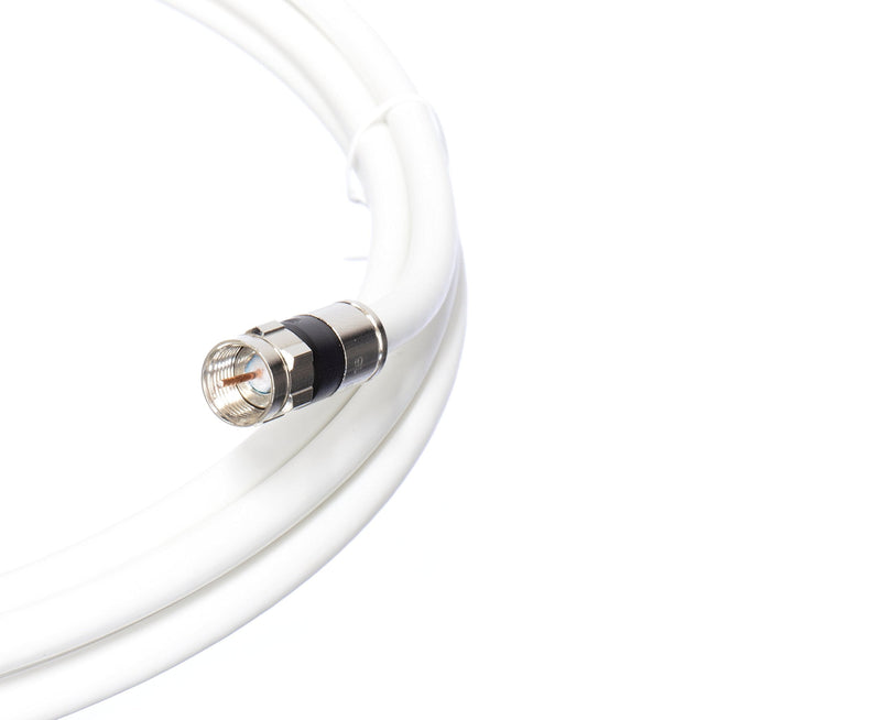 [Australia - AusPower] - THE CIMPLE CO 25 Feet - Flexible RG6 Coaxial Cable for TV - RG6 Coax Cable for Internet - 25 FT Coaxial Cable for Internet - Double-Shielded Coax - Flexible Coaxial Cable - 25 Foot (7.5 Meters), White 