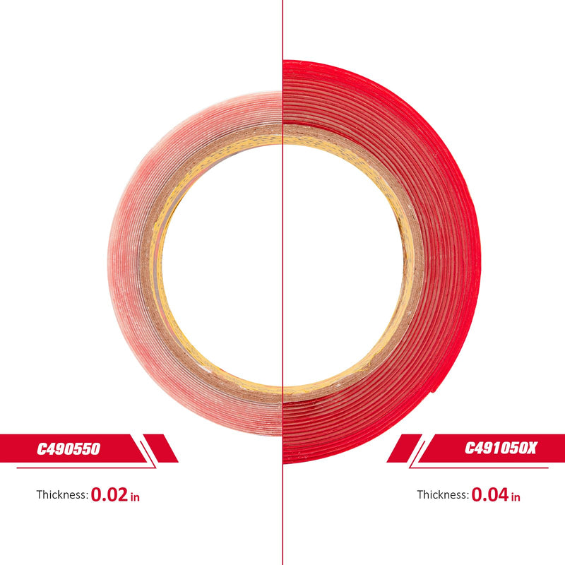[Australia - AusPower] - 3M VHB Double Sided Tape 0.5''x15.4Ft Clear, Heavy Duty Mounting Tape 4910 Adhesive Waterproof Foam Tape for Automotive Car Home Office Deco, 0.04in Thick Width 0.5" 