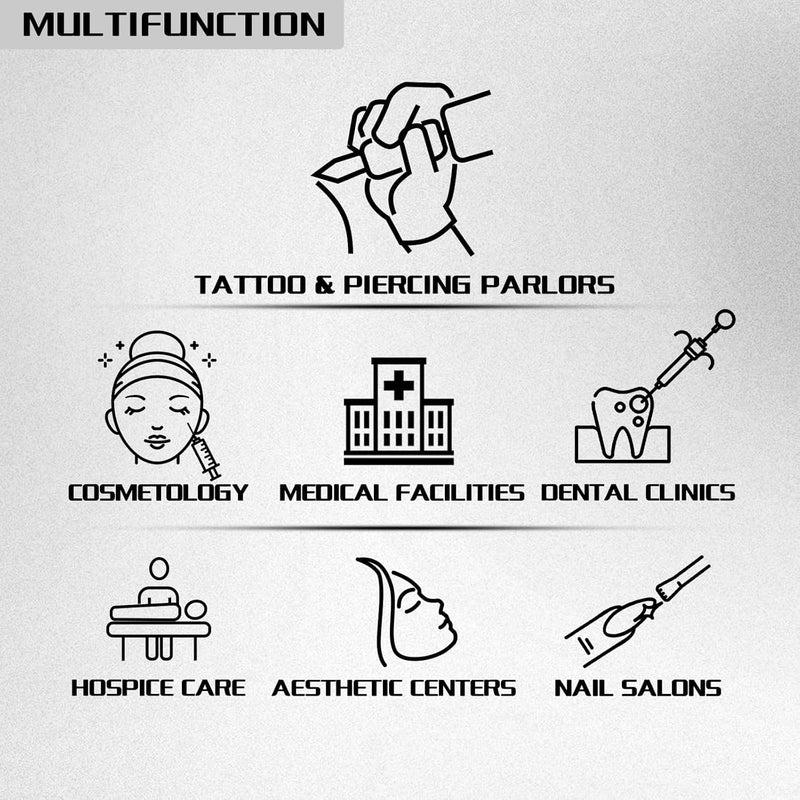 Disposable Tattoo Tablecloths, 45 x 33 cm, Tattoo Tablecloths, Waterproof, 125 Pieces, Black, Bibs, Surgical Fields, Sterile