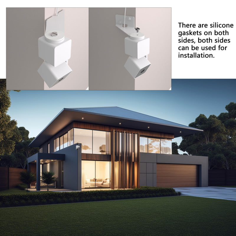 [Australia - AusPower] - Outside Corner Wall Mount Bracket for Wyze Cam Pan V3 (NOT Included Camera), Make Cam Pan V3 Cover Both Sides of The House 270 Degrees, Maximizing Coverage Reduce Blind Spots (Pack of 2, White) Pack of 2 (NOT Included Camera) 