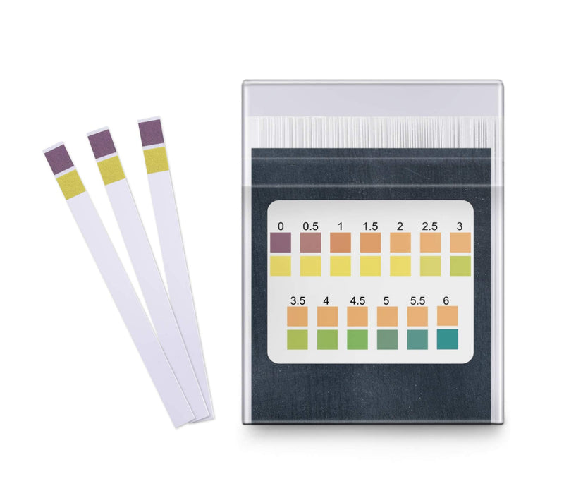 Kombucha pH Test Strips - pH Range 0-6 | 100 Test Sticks | Instant Read | Food Service, Brewing and Fermentation Test Strips pH Test Strip Sticks