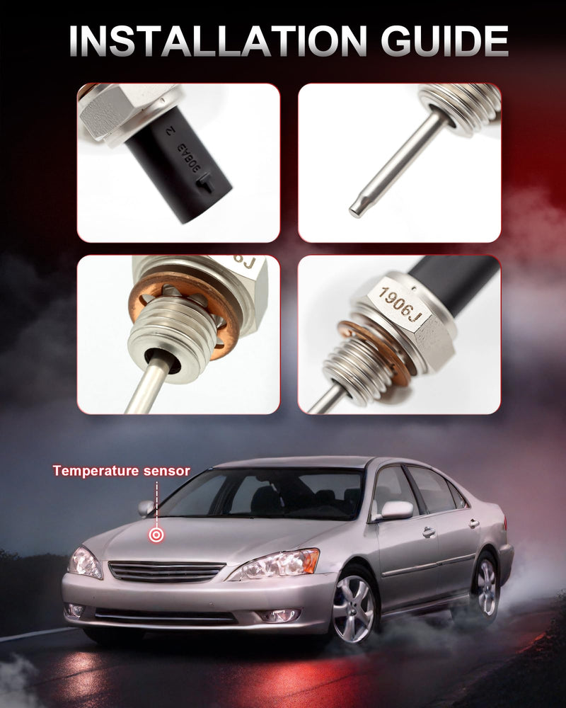 [Australia - AusPower] - 68142905AB Air Temperature Sensor Compatible with 2017-2024 Chrysler Pacifica,2014-2024 Jeep Grand Cherokee Ram 1500 2500 3500,2018-2024 Jeep Wrangler 