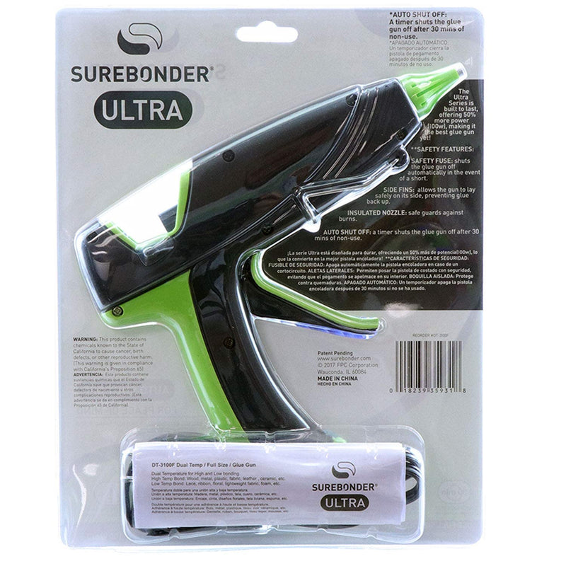 Ultra Series DT-3100F Auto Shut Off Dual Temperature Full Size Hot Glue Gun