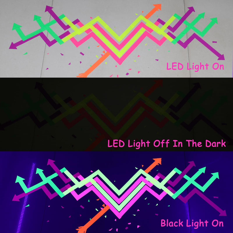 [Australia - AusPower] - Neon Gaffer Cloth Tape, UV Blacklight Glow in The Dark Party Supplies, UV Reactive Gaffers Tape for Neon Party Decorations, 2/5 inch x 66 Feet - Fluorescent Green 