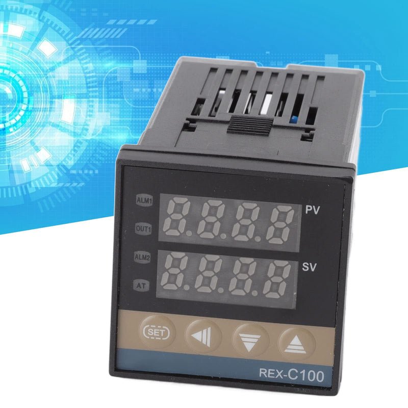 [Australia - AusPower] - EVTSCAN Thermostat Temperature Controller Plastic 0 to 400 Degree Centigrade with K Thermocouple Relay 100‑240V 