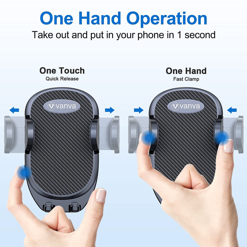 [Australia - AusPower] - Universal Air Vent Car Mount, [ Big Phones & Thick Case Friendly ] Cell Phone Holder for Car Hands Free Clamp Cradle Vehicle fit for All Apple (B1) 