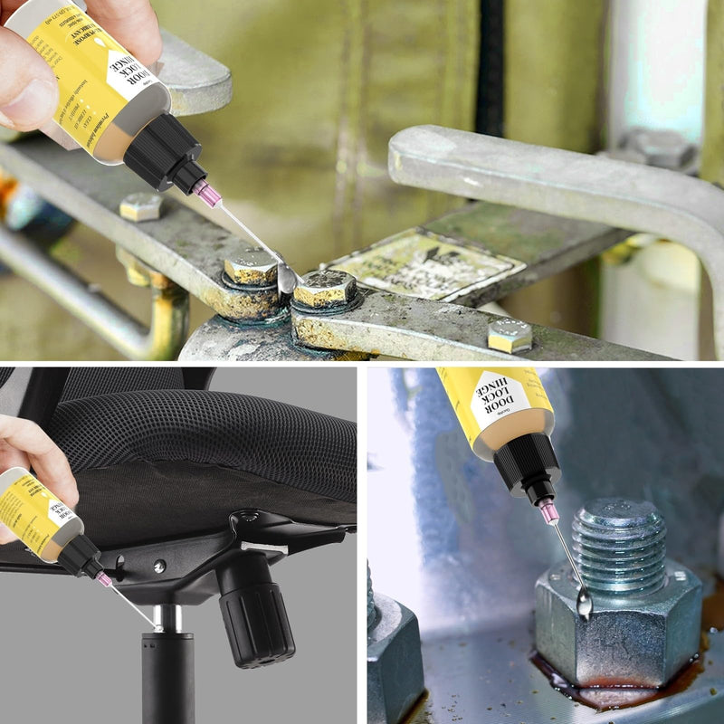 [Australia - AusPower] - Qucship Door Hinge Lubricant 1 oz Needle Oiler, Upgraded Squeaky Door Hinge Lubricant for Lock, Tools, Bicycles 