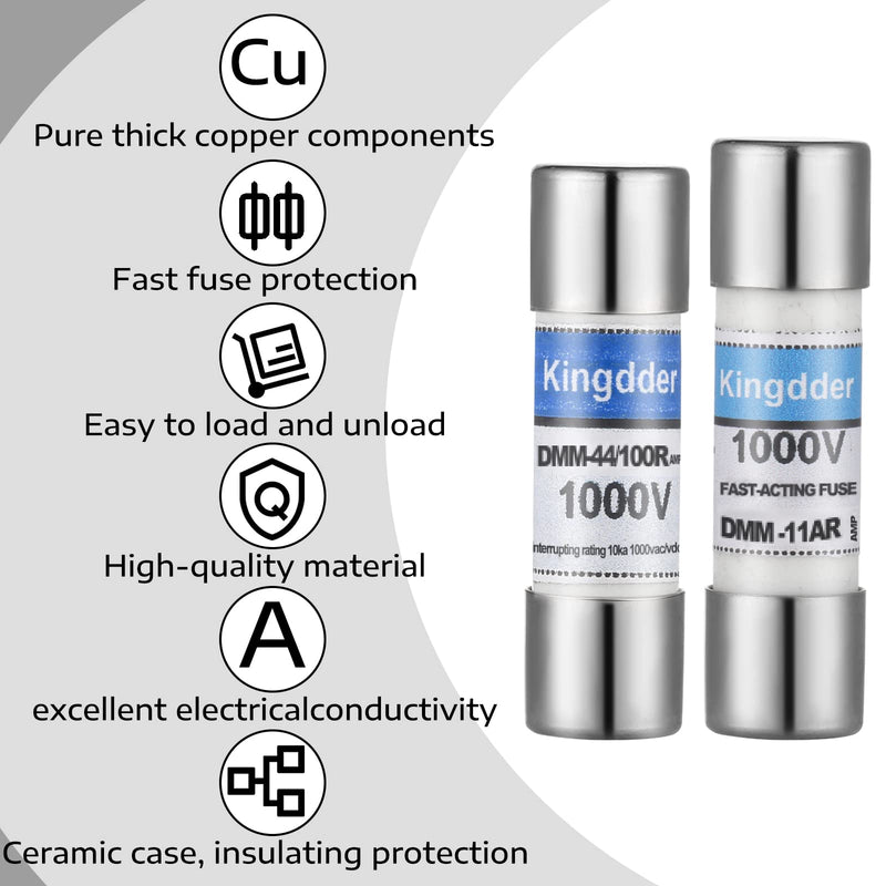 [Australia - AusPower] - DMM-11A (DMM11) and DMM-44/100 (DMM 44 100) Fast Acting Digital Multimeter Replacement Fuse Compatible with Fluke Multimeters (12) 12 