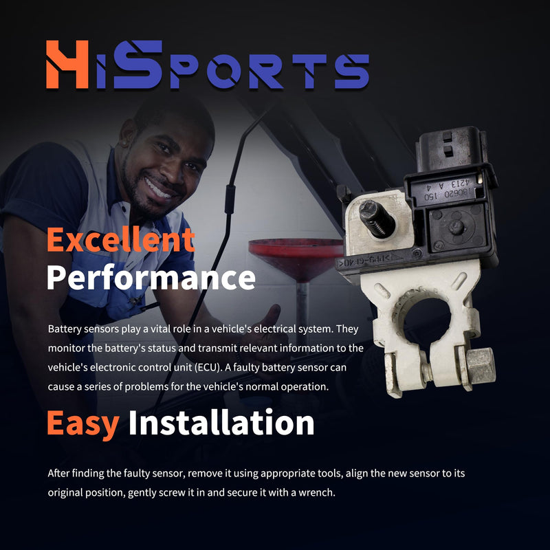HiSport Main Current Battery Sensor Assembly Compatible with Nissan Qashqai Rogue Sport X-Trail Replacement for 294G0C990C 294G0-C990C