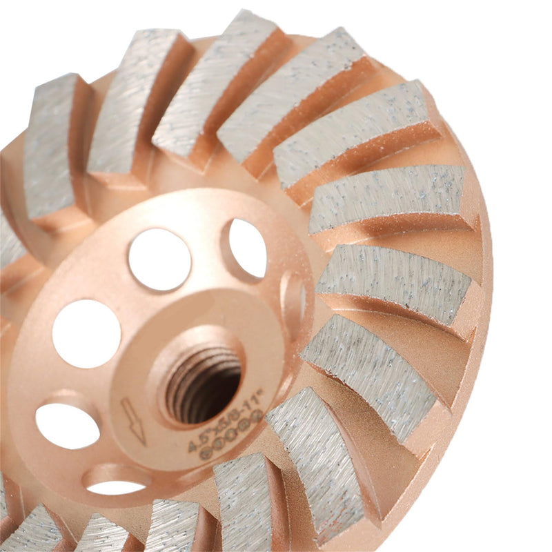 [Australia - AusPower] - 4-1/2 Inch Concrete Grinding Wheels 18 Turbo Diamond Segments 5/8 Inch -11 Arbor Diamond Grinding Wheel Fit for Concrete and Masonry 