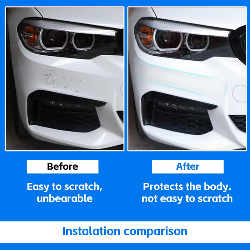 Car Door Sill Protector, Clear Anti-Collision Car Door Edge Guard, Car Door Edge Trim Protection Film, Universal Multi-Purpose Transparent Invisible Tape, for Most Cars (2.8In x 33Ft) 1 PC # 2.8In x 33Ft White