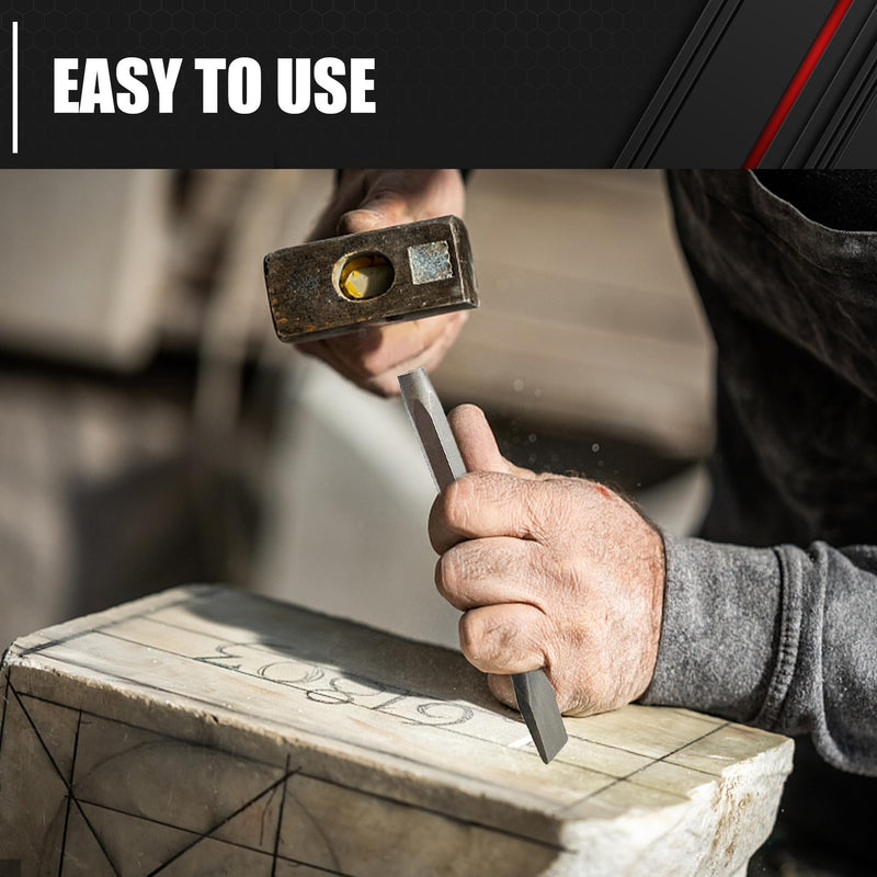 [Australia - AusPower] - C&T 3-Piece Heavy Duty All Purpose Cold Chisels Kit, 3/8, 1/2, 5/8 in, for Carpentry, Metalwork, Woodwork & Masonry work 