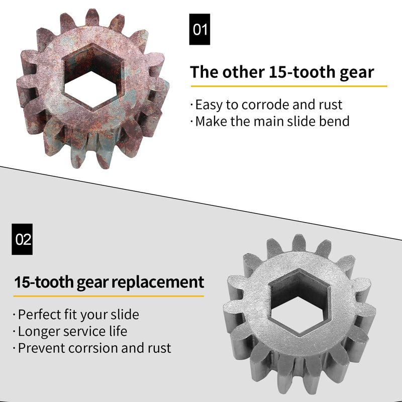 [Australia - AusPower] - 15-Tooth Spur Gear Replacement for Hydraulic/Electric 2" x 2", 2.5" x 2.5", 2" x 3" & 3" x 3" Through Frame Slide-Outs Gear 