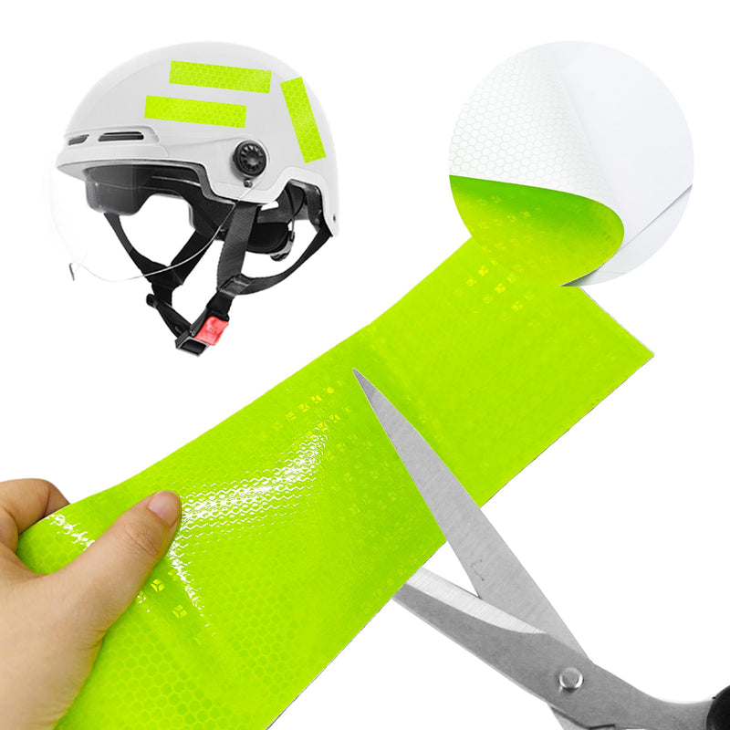 pson Reflective Tape, 4 Inch x 10 Ft Waterproof High Visibility Safety Warning Tape for Cars, Trucks, Trailers, Bicycles(Fluorescent Yellow) Fluorescent Yellow