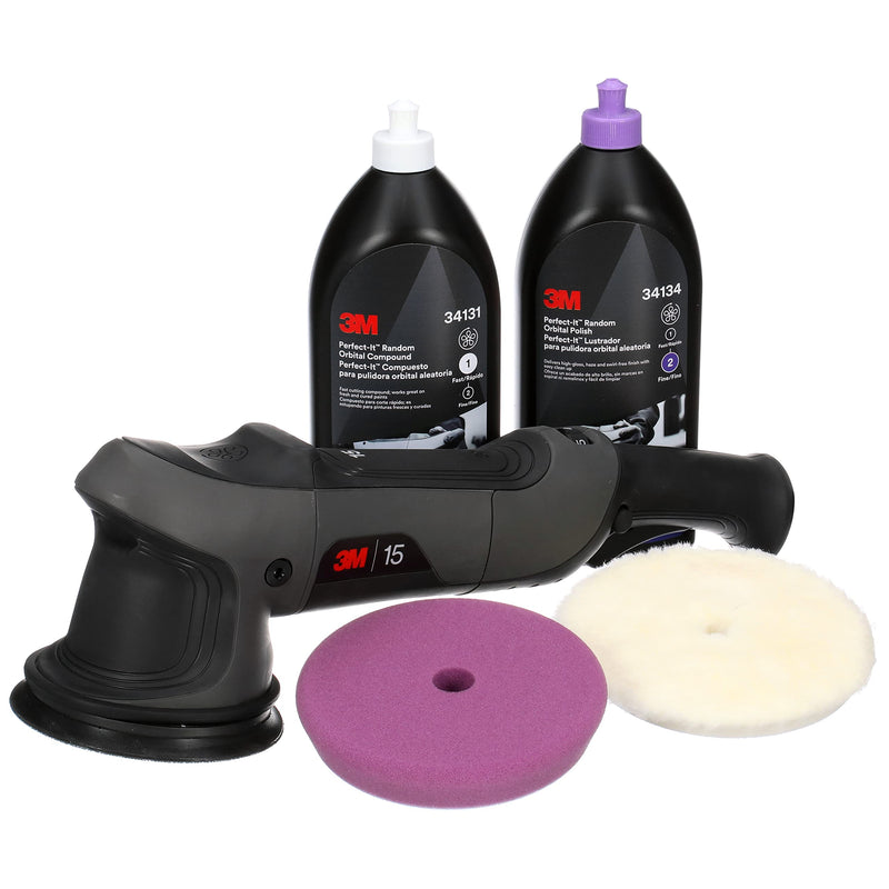 [Australia - AusPower] - 3M Perfect-It Polishing Pad with Polishing Fur for Eccentric Polishing Machine, Coarse, White, 150 mm (6 inches), 34124 150.0 mm Coarse wool 